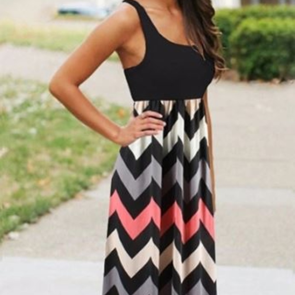 Razor Back Maxi Dress